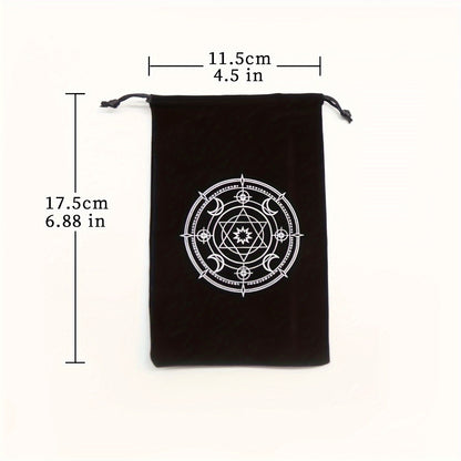 Sac à Cordon pour Cartes de Tarot Noir