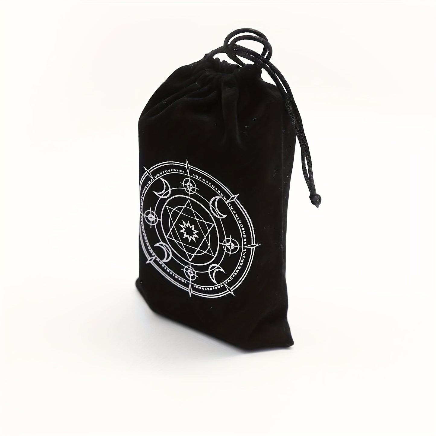 Sac à Cordon pour Cartes de Tarot Noir