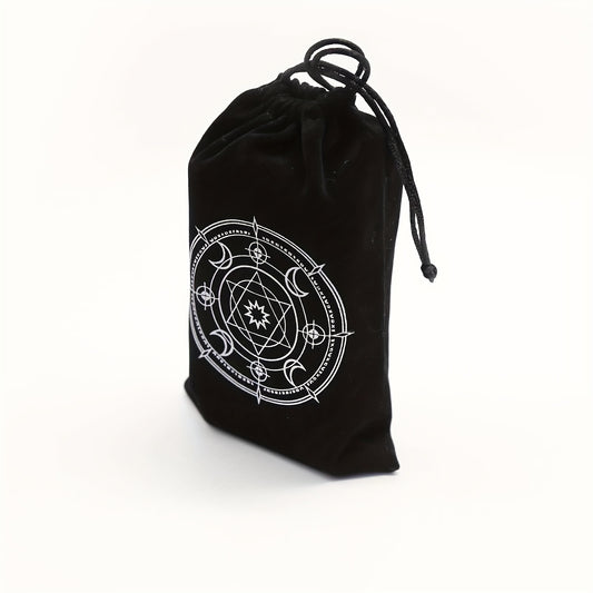 Sac à Cordon pour Cartes de Tarot Noir